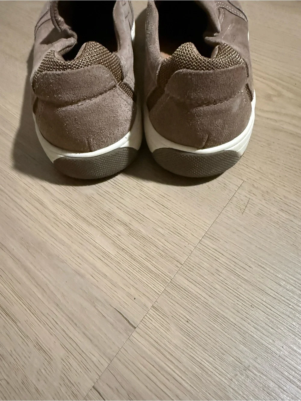BareTraps Men's Taupe Slip-On Suede Loafers